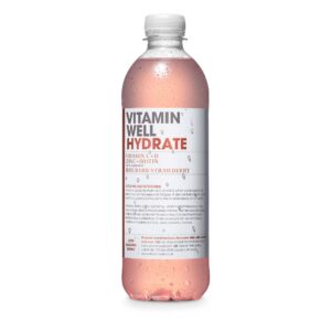 Vitamin Well Hydrate 12x500ml Rhubarb & Strawberry